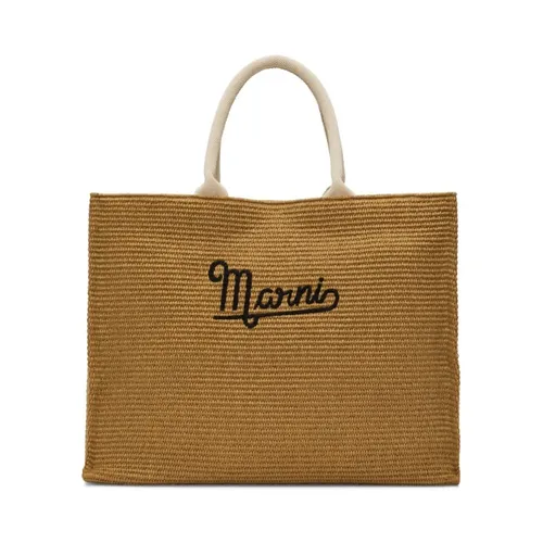 Marni - Bags > Tote Bags - Brown - Marni - Modalova