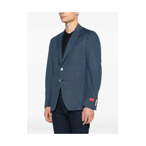 Isaia - Jackets > Blazers - Blue - Isaia - Modalova