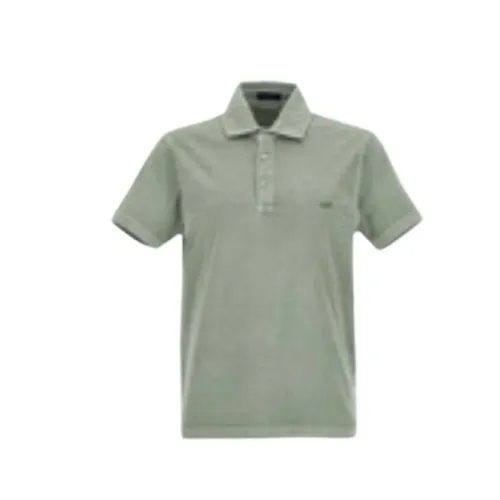 Fay - Tops > Polo Shirts - Green - Fay - Modalova