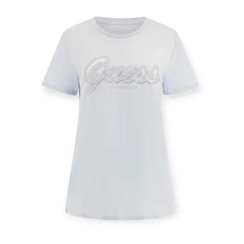 Guess - Tops > T-Shirts - White - Guess - Modalova