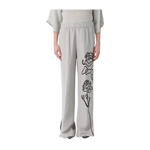 Trousers > Wide Trousers - - Liviana Conti - Modalova