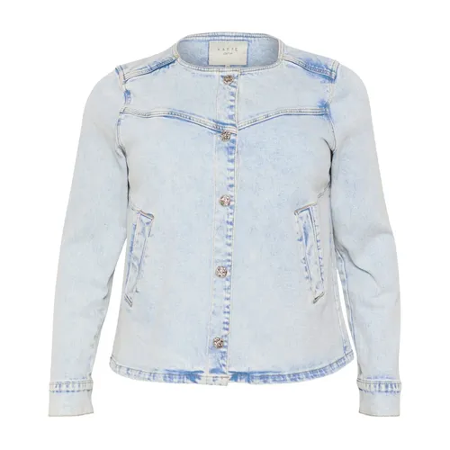 Jackets > Denim Jackets - - Kaffe Curve - Modalova
