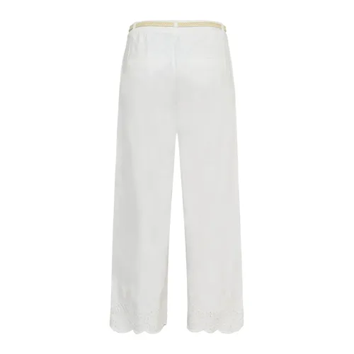 Trousers > Wide Trousers - - Cream - Modalova