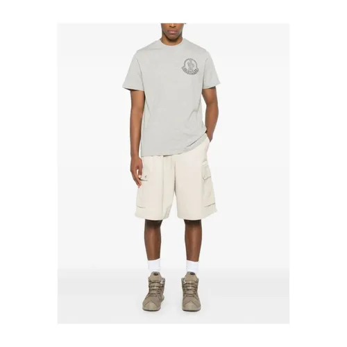 Moncler - Tops > T-Shirts - Gray - Moncler - Modalova
