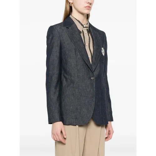 Jackets > Blazers - - Brunello Cucinelli - Modalova
