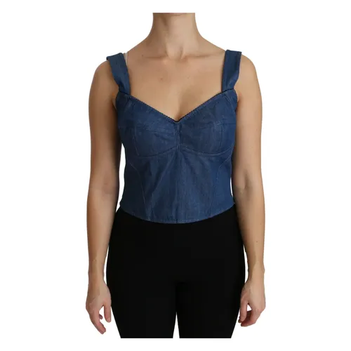 Tops > Sleeveless Tops - - Dolce & Gabbana - Modalova