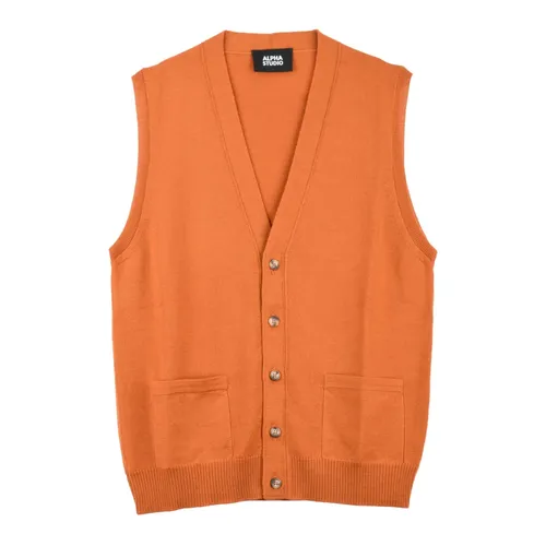 Knitwear > Sleeveless Knitwear - - Alpha Studio - Modalova