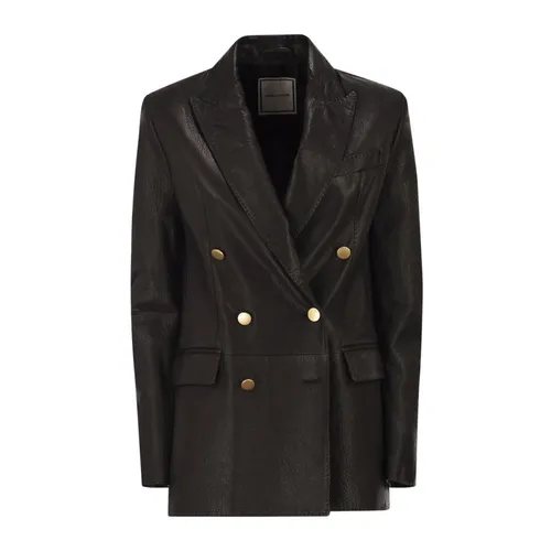 Jackets > Leather Jackets - - Tagliatore - Modalova
