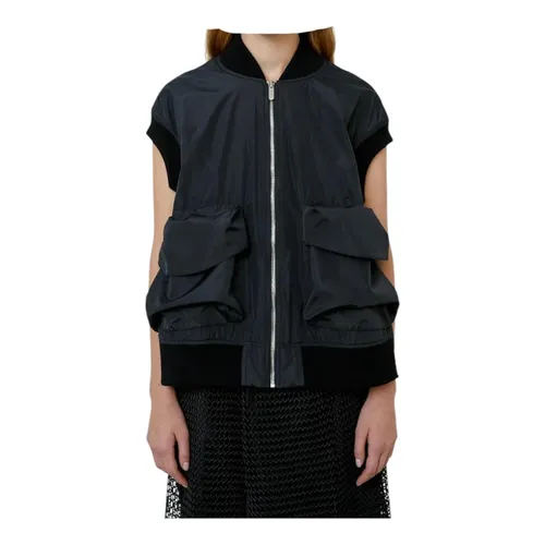 MeiMeiJ - Jackets > Vests - Black - MeiMeiJ - Modalova