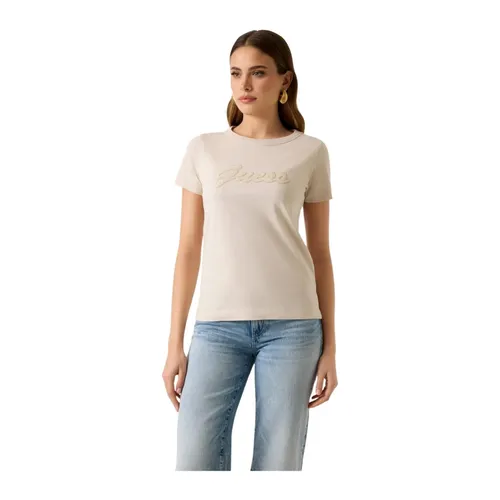 Guess - Tops > T-Shirts - Beige - Guess - Modalova