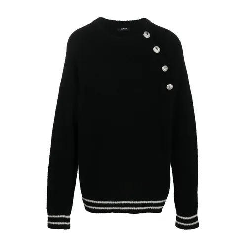 Knitwear > Cashmere Knitwear - - Balmain - Modalova