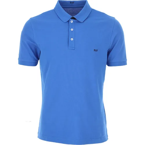 Fay - Tops > Polo Shirts - Blue - Fay - Modalova