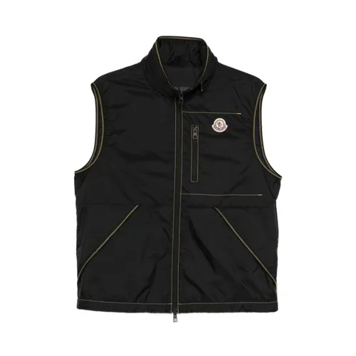 Moncler - Jackets > Vests - Black - Moncler - Modalova