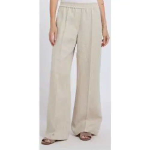 Trousers > Wide Trousers - - Brunello Cucinelli - Modalova