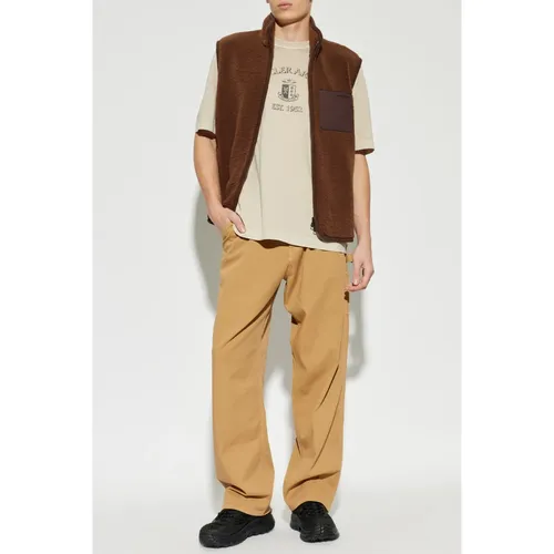 Moncler - Tops > T-Shirts - Beige - Moncler - Modalova