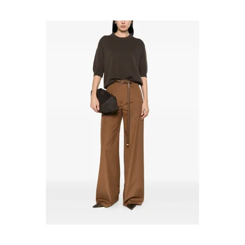 Trousers > Wide Trousers - - Max Mara Studio - Modalova