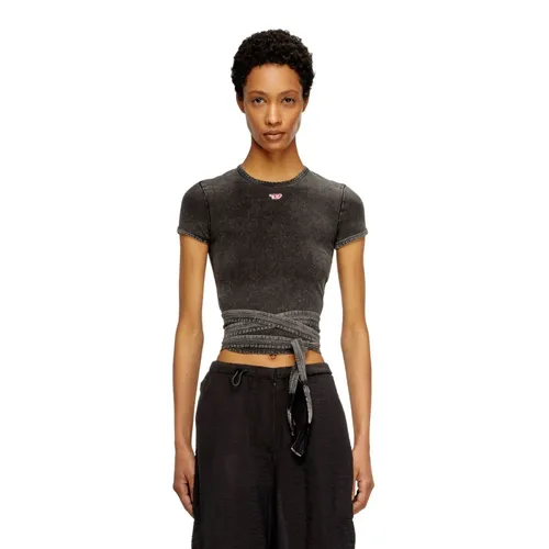 Diesel - Tops > T-Shirts - Gray - Diesel - Modalova