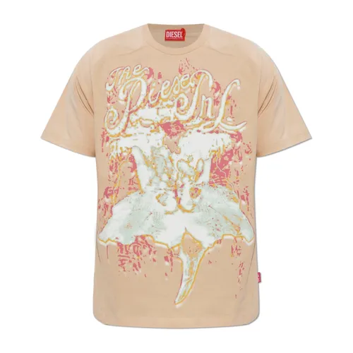 Diesel - Tops > T-Shirts - Beige - Diesel - Modalova