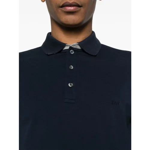 Fay - Tops > Polo Shirts - Blue - Fay - Modalova