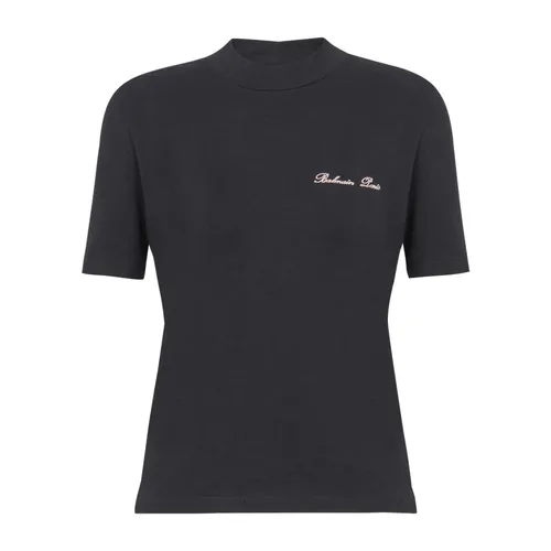 Balmain - Tops > T-Shirts - Black - Balmain - Modalova