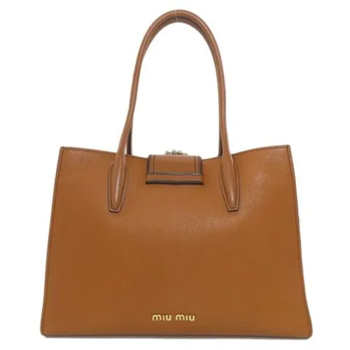 Pre-owned > Pre-owned Bags > Pre-owned Tote Bags - - Miu Miu Pre-owned - Modalova
