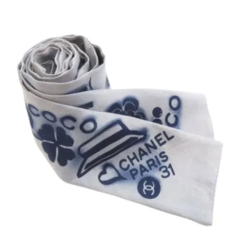 Pre-owned > Pre-owned Accessories > Pre-owned Scarves - - Chanel Vintage - Modalova