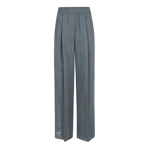 Trousers > Wide Trousers - - Brunello Cucinelli - Modalova