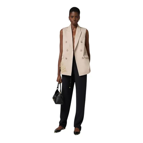 Jackets > Vests - - Elisabetta Franchi - Modalova