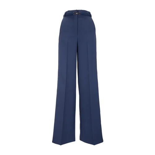 Trousers > Wide Trousers - - Elisabetta Franchi - Modalova