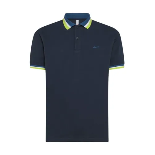 Sun68 - Tops > Polo Shirts - Blue - Sun68 - Modalova