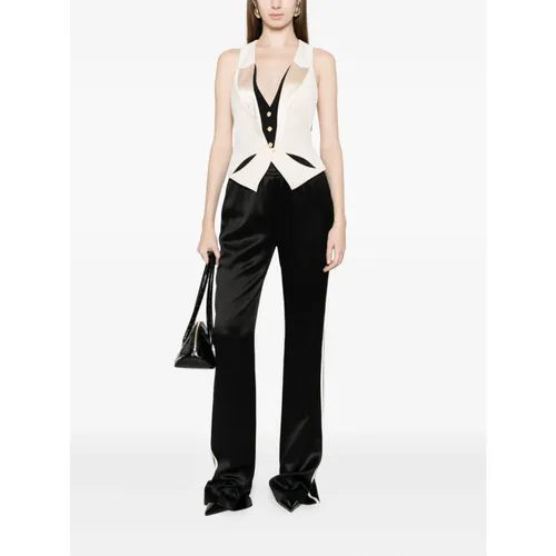 Tops > Sleeveless Tops - - Elisabetta Franchi - Modalova
