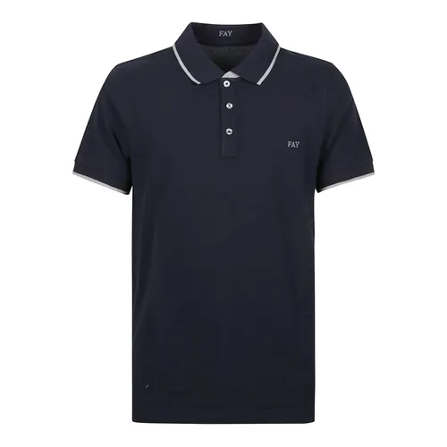 Fay - Tops > Polo Shirts - Blue - Fay - Modalova