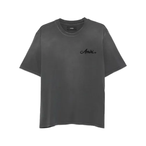 Amiri - Tops > T-Shirts - Gray - Amiri - Modalova