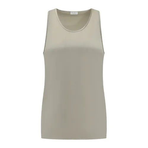 Tops > Sleeveless Tops - - Brunello Cucinelli - Modalova