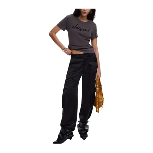 Desigual - Tops > T-Shirts - Gray - Desigual - Modalova