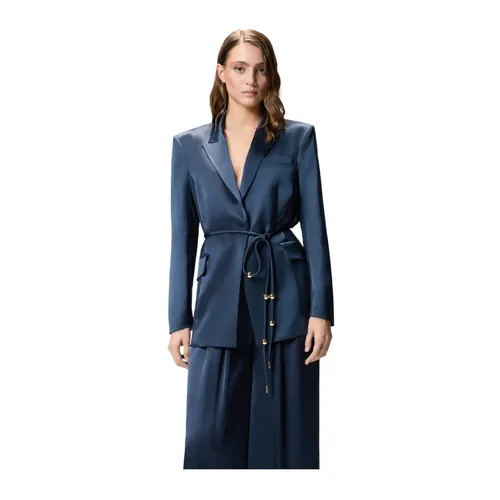 Pinko - Jackets > Blazers - Blue - Pinko - Modalova