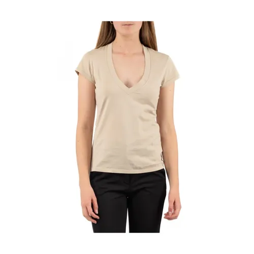 Dondup - Tops > T-Shirts - Beige - Dondup - Modalova