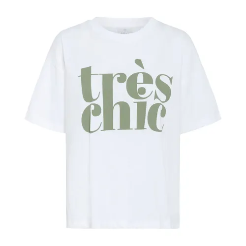 Kaffe - Tops > T-Shirts - White - Kaffe - Modalova