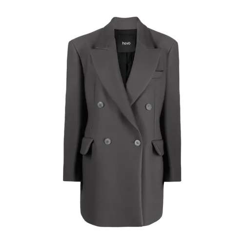 Coats > Double-Breasted Coats - - Hevo - Modalova