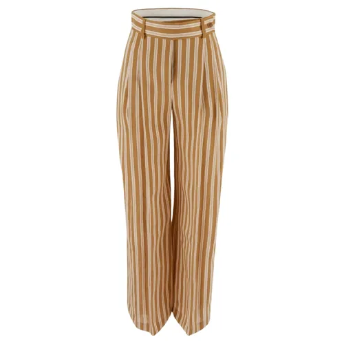 Trousers > Straight Trousers - - Alberta Ferretti - Modalova