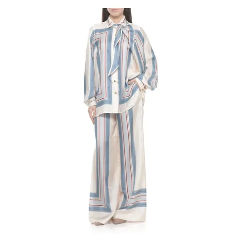 Trousers > Wide Trousers - - Zimmermann - Modalova