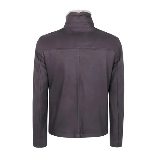 Jackets > Leather Jackets - - Barba Napoli - Modalova