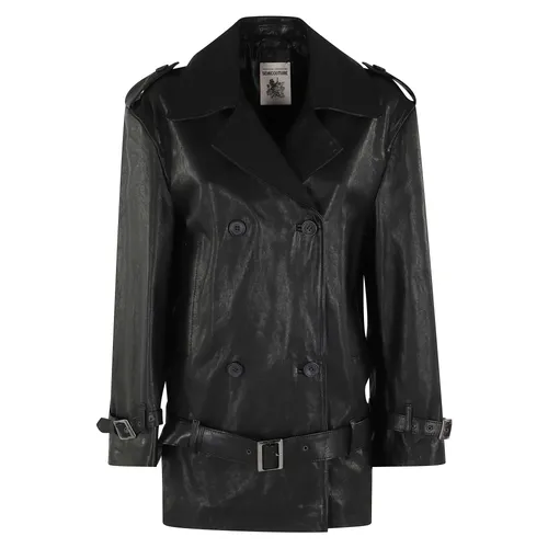Jackets > Leather Jackets - - Semicouture - Modalova