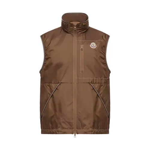 Moncler - Jackets > Vests - Brown - Moncler - Modalova