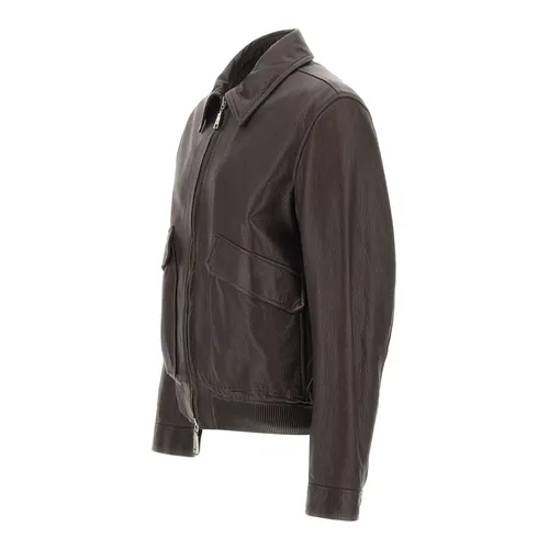 Jackets > Leather Jackets - - Tagliatore - Modalova