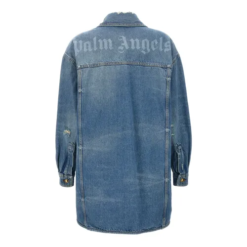 Jackets > Denim Jackets - - Palm Angels - Modalova