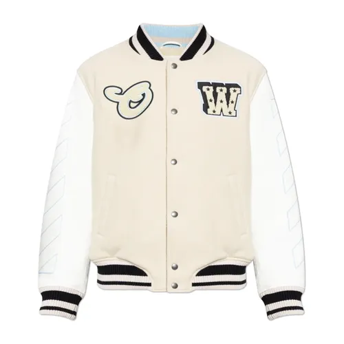 Jackets > Bomber Jackets - - Off White - Modalova