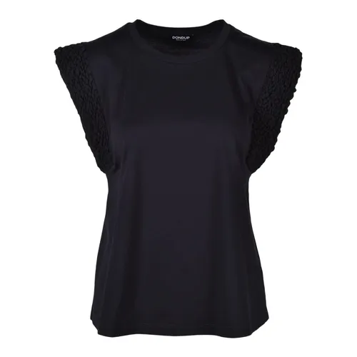 Dondup - Tops > T-Shirts - Black - Dondup - Modalova
