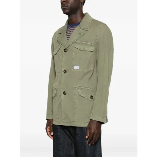 Fay - Jackets > Blazers - Green - Fay - Modalova