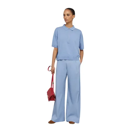 Trousers > Wide Trousers - - Semicouture - Modalova